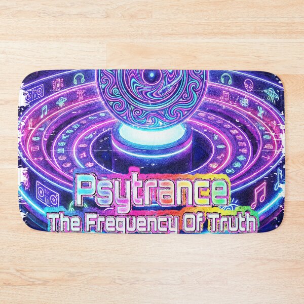 Item preview, Psytrance: The Frequency Of Truth - Cosmic Neon Vinyl & Galaxy Art designed and sold by Hen-C-Art.