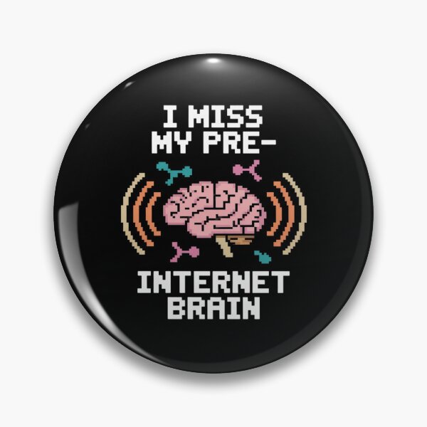 Item preview, Pixel Art I Miss My Pre Internet Brain designed and sold by DetroitMug.