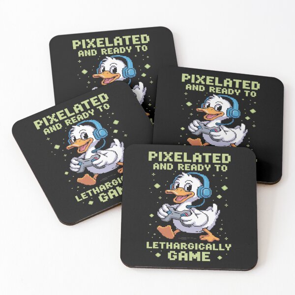 Item preview, Pixelated Gamer Duck 8-Bit Gaming Parody designed and sold by DetroitMug.