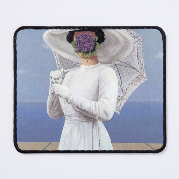 Item preview, The Great War (1964) – René Magritte | Surreal Bowler Hat Portrait with Flower designed and sold by Art Outlaws.