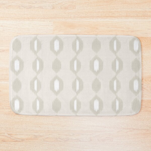 Item preview, Ikat Hex Flow in Linen on Pearl designed and sold by colorofmagic.