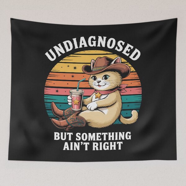 Item preview, Undiagnosed Cowboy Cat Coffee Undiagnosed (1) designed and sold by JustinBuall.
