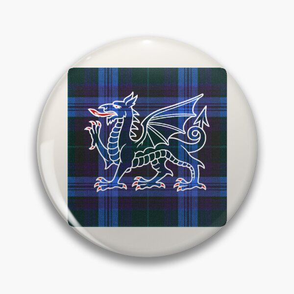 Item preview, Jones Welsh Tartan – Without God, Without Anything & y Ddraig Goch - the red dragon v3 designed and sold by WheelieGdArt.