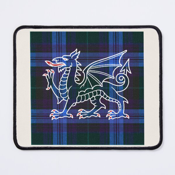 Item preview, Jones Welsh Tartan – Without God, Without Anything & y Ddraig Goch - the red dragon v3 designed and sold by WheelieGdArt.