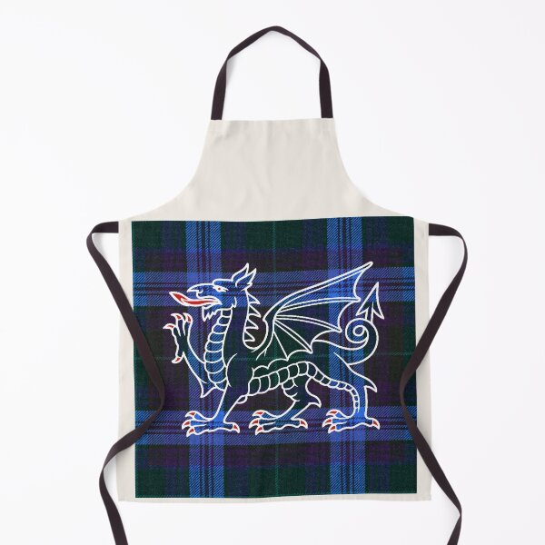Item preview, Jones Welsh Tartan – Without God, Without Anything & y Ddraig Goch - the red dragon v3 designed and sold by WheelieGdArt.