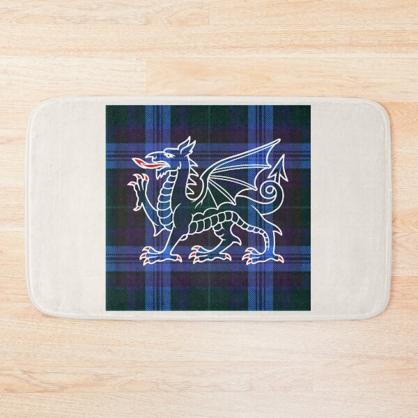 Item preview, Jones Welsh Tartan – Without God, Without Anything & y Ddraig Goch - the red dragon v3 designed and sold by WheelieGdArt.