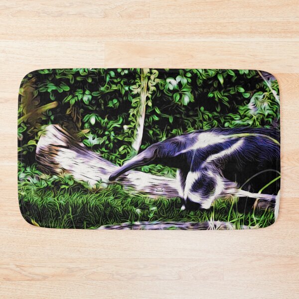 Item preview, Coati in motion – Wilderness and curiosity in the Moku Hanga style / Swiss Artwork Photography designed and sold by Raphael Wolf.