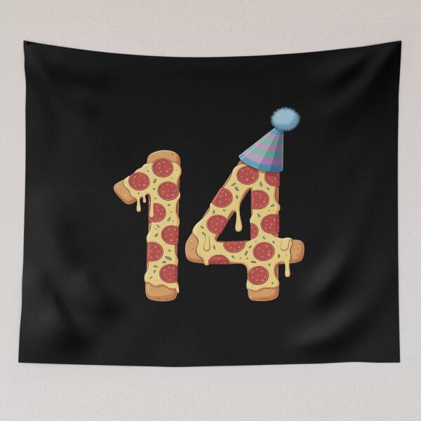 Item preview, Pizza 14th Birthday 14 Years Old Party Hat Bday Boy Girl designed and sold by CultureSpec.