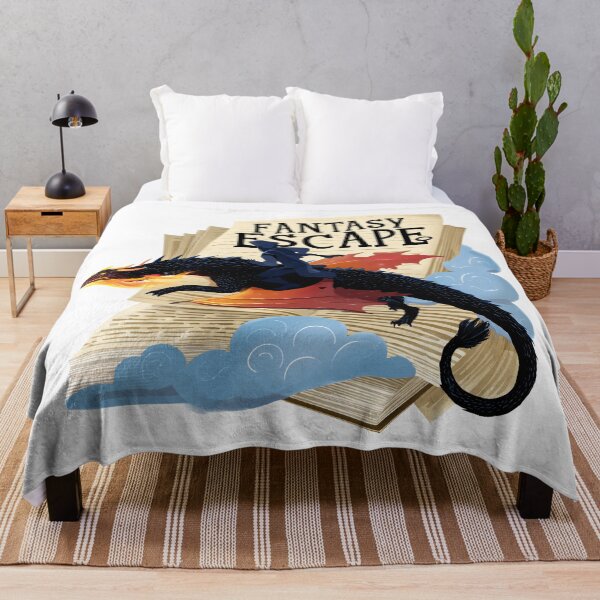 Item preview, Dragon Rider — “Fantasy Escape” Book Lover Design designed and sold by SleekLineSketches.
