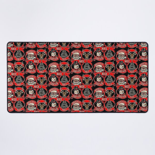 Item preview, Naughty Nice Christmas Skull Yule Design designed and sold by graphicnew.