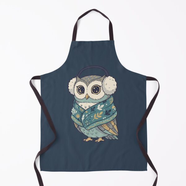 Aperçu de l'œuvre Starlight Owl Warmth Cozy Starry Eyed Minimalist Cute créée et vendue par Bratak.