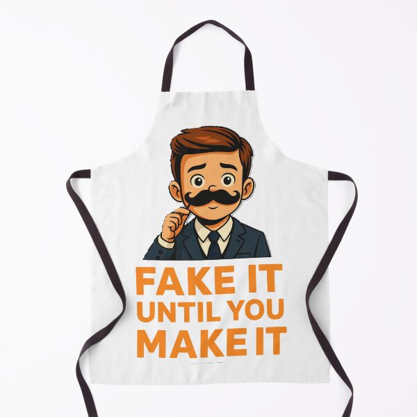Item preview, Fake It Until You Make It – Humorous Motivational Design designed and sold by Stellar Worshop.