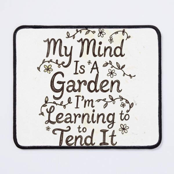Item preview, My Mind Is a Garden — I’m Learning to Tend It • Botanical Sketch Tee designed and sold by emmisdesigns25.