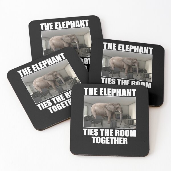 Item preview, The Elephant Ties Room Together Addressing Meme designed and sold by elderberry.