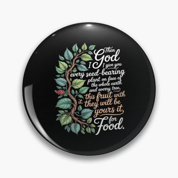 Item preview, Plant Based Diet Vegan Bible Verse designed and sold by CultureSpec.