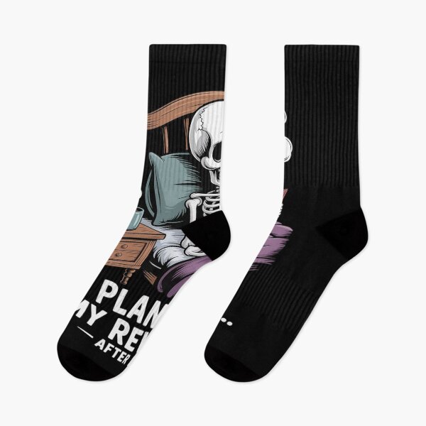 Item preview, Planning My Revenge After My Nap Funny Skeleton Dark designed and sold by CultureSpec.