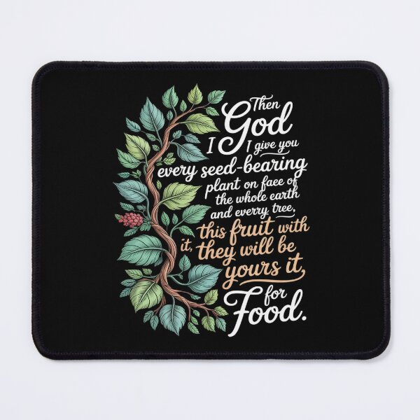 Item preview, Plant Based Diet Vegan Bible Verse designed and sold by CultureSpec.
