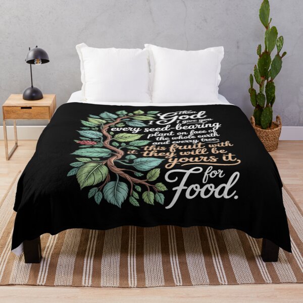 Item preview, Plant Based Diet Vegan Bible Verse designed and sold by CultureSpec.