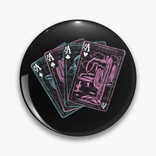 Item preview, Neon western ace cards designed and sold by pinkyfish1010.