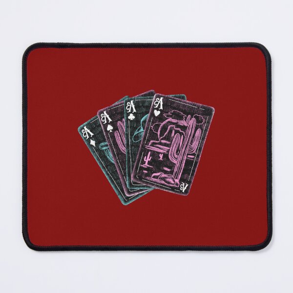 Item preview, Neon western ace cards designed and sold by pinkyfish1010.