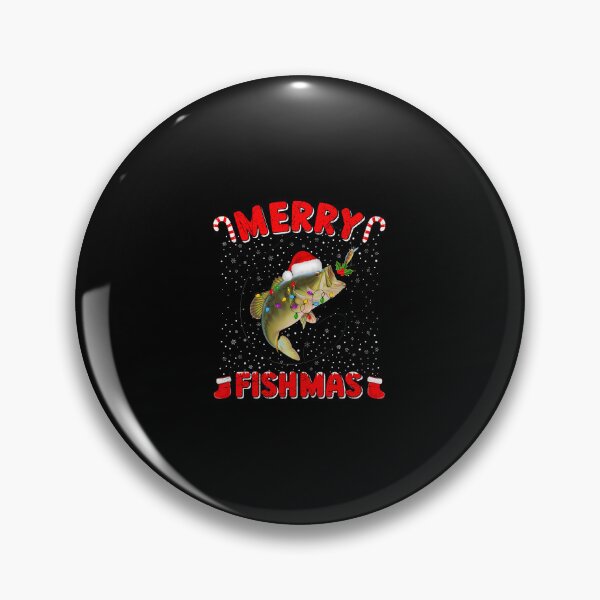 Item preview, Merry Fishmas Christmas Bass Fishing Xmas Fishing designed and sold by KatheWanda.