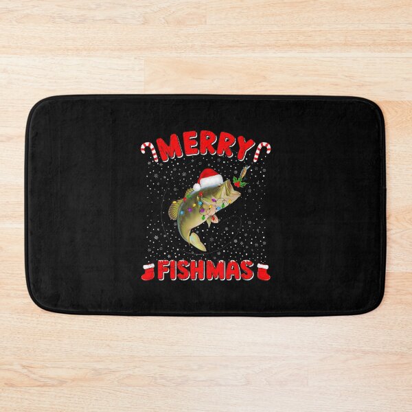 Item preview, Merry Fishmas Christmas Bass Fishing Xmas Fishing designed and sold by KatheWanda.