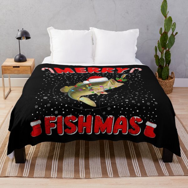 Item preview, Merry Fishmas Christmas Bass Fishing Xmas Fishing designed and sold by KatheWanda.