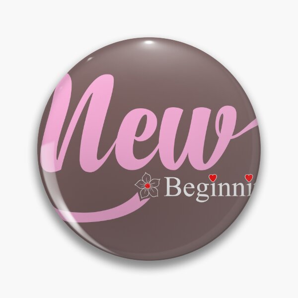 Item preview, New Beginnings Cute Pink Typography Floral Motivational T-Shirt designed and sold by Stag Prime Shop.