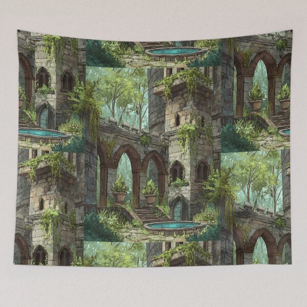 Item preview, Enchanted Castle Garden Castlecore designed and sold by bapupa.