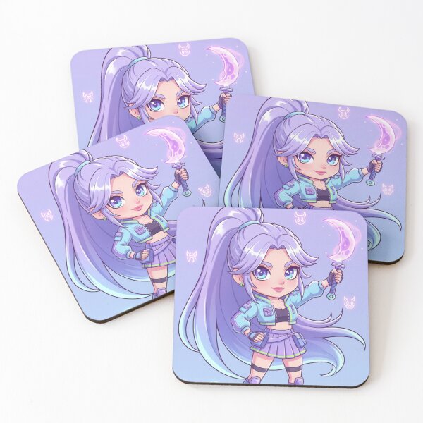Item preview, Moonblade Chibi Warrior – “Ready to Fight” Kawaii Battle Girl Art designed and sold by Ellie Creations.