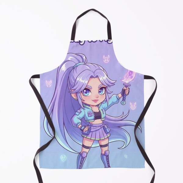 Item preview, Moonblade Chibi Warrior – “Ready to Fight” Kawaii Battle Girl Art designed and sold by Ellie Creations.