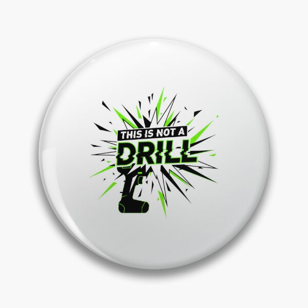Item preview, This Is Not a Drill Warning Sign | Bold Construction Humor Design designed and sold by SecretPODesigns.