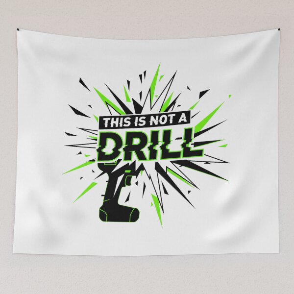Item preview, This Is Not a Drill Warning Sign | Bold Construction Humor Design designed and sold by SecretPODesigns.