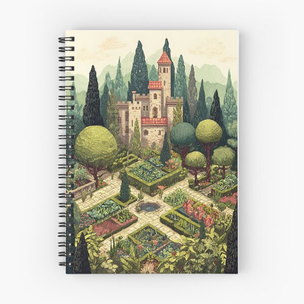 Item preview, Medieval Castle Garden Floral designed and sold by bapupa.