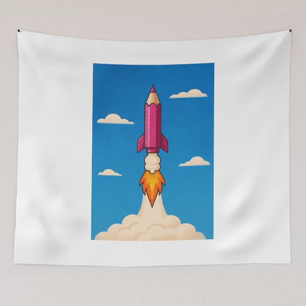 Item preview, Rocket in the sky designed and sold by Ai photo12.