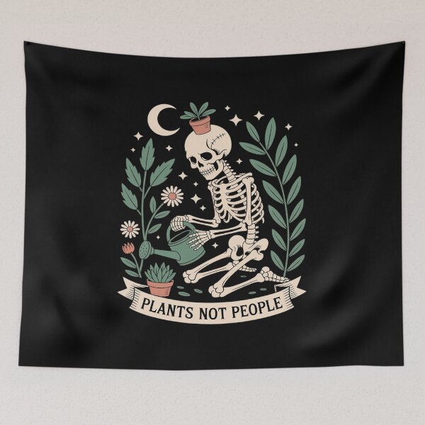 Item preview, Plant Lover Skeleton Plants Not People designed and sold by CultureSpec.