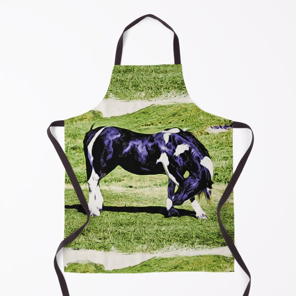 Item preview, A proud, noble horse in Lofoten – Moku-Hanga style / Swiss Artwork Photography designed and sold by Raphael Wolf.