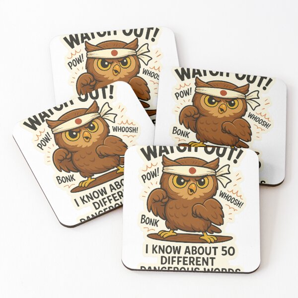 Item preview, Watch Out - Karate Owl designed and sold by the-dovlat.