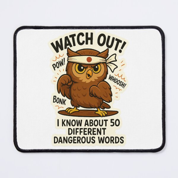 Item preview, Watch Out - Karate Owl designed and sold by the-dovlat.