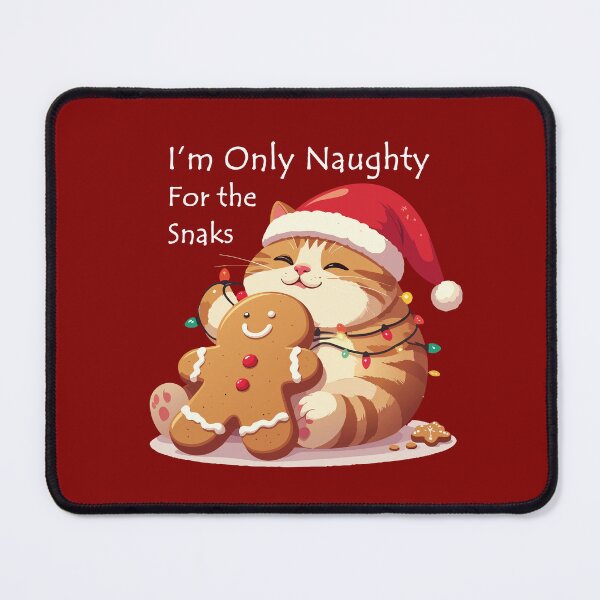 Item preview, ​I'm Only Naughty For The Snacks Cat T-Shirt | Funny Feasting Feline Gift designed and sold by SylwiaPrint.