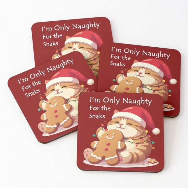 Item preview, ​I'm Only Naughty For The Snacks Cat T-Shirt | Funny Feasting Feline Gift designed and sold by SylwiaPrint.