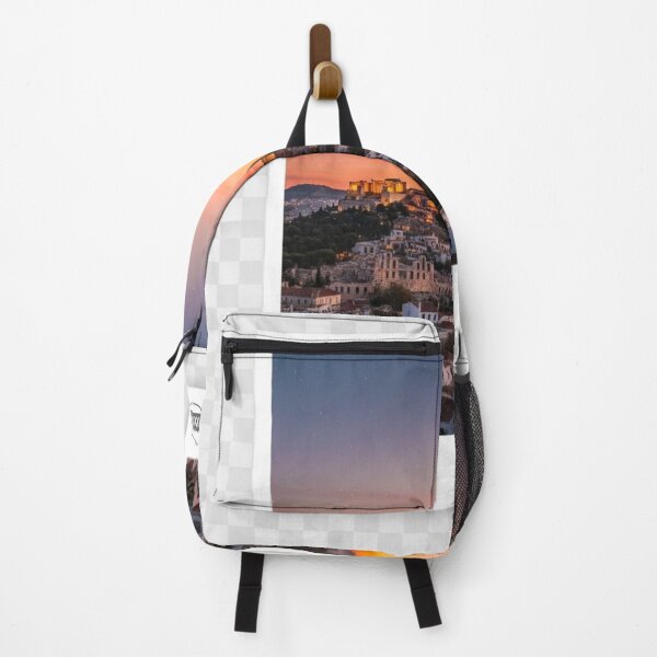 Item preview, Athens Sunset Cityscape Travel Poster designed and sold by DreamBuySell.