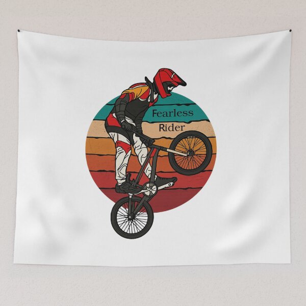 Item preview, Fearless Rider – Vintage BMX Graphic Tee designed and sold by OSAMA MO.