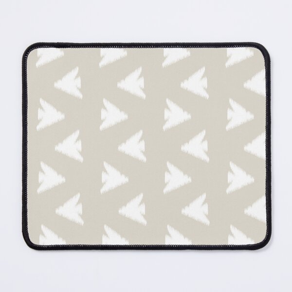 Item preview, Ikat Bird Flow in white on linen designed and sold by colorofmagic.