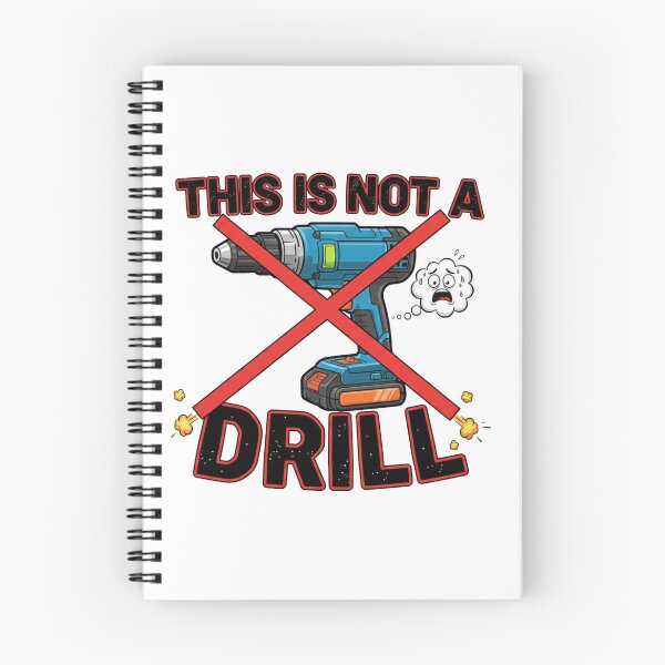 Item preview, This Is Not a Drill Tool Pun | Bold Minimalist Construction Humor Design designed and sold by SecretPODesigns.