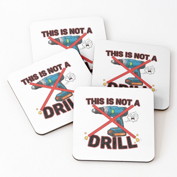 Item preview, This Is Not a Drill Tool Pun | Bold Minimalist Construction Humor Design designed and sold by SecretPODesigns.