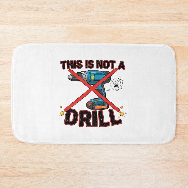 Item preview, This Is Not a Drill Tool Pun | Bold Minimalist Construction Humor Design designed and sold by SecretPODesigns.