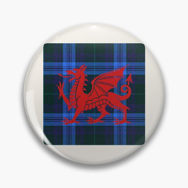 Item preview, Jones Welsh Tartan – Without God, Without Anything & y Ddraig Goch - the red dragon v4 designed and sold by WheelieGdArt.