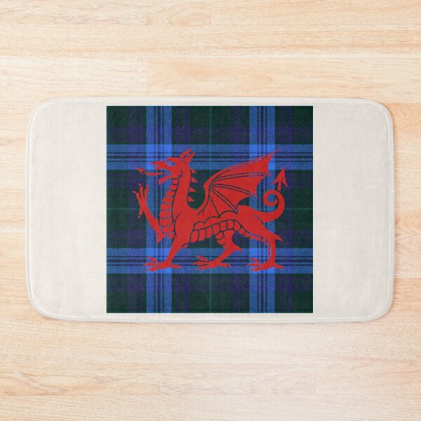 Item preview, Jones Welsh Tartan – Without God, Without Anything & y Ddraig Goch - the red dragon v4 designed and sold by WheelieGdArt.