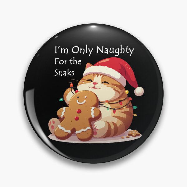 Item preview, ​I'm Only Naughty For The Snacks Cat T-Shirt | Funny Feasting Feline Gift designed and sold by SylwiaPrint.